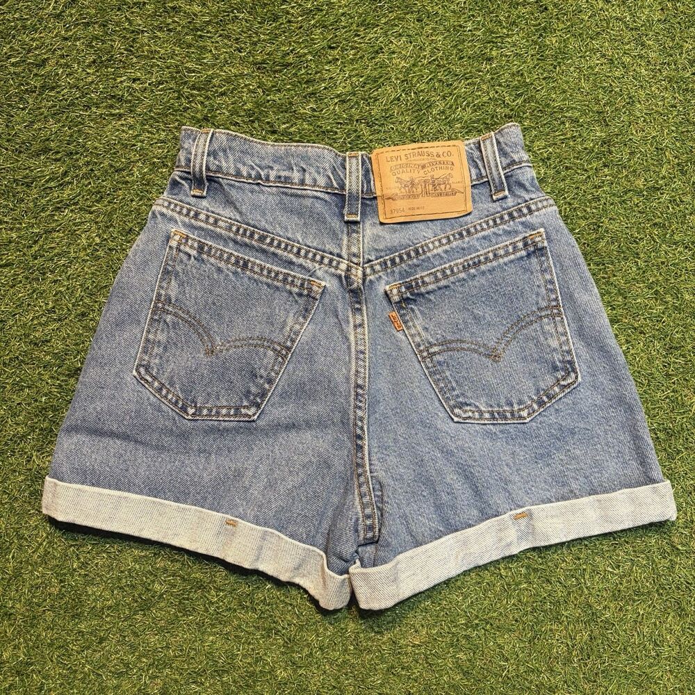 Vintage Levi's Orange Tab 954 Regular Fit High Rise Denim Shorts Women's Size 3
